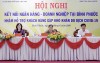 Phó Thống đốc NHNN Nguyễn Thị Hồng và bà Trần Tuệ Hiền, Chủ tịch UBND tỉnh Bình Phước đồng chủ trì Hội nghị