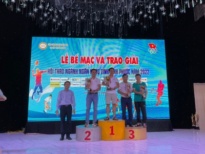 Hội thao ngành ngân hàng tỉnh Bình Phước năm 2022 Nam Á bank nhất toàn đoàn